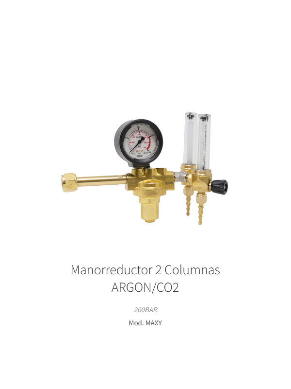 MANOREDUCTOR FLOTOMETRO DE 2 COLUMNAS PROFESIONAL 200 BARES