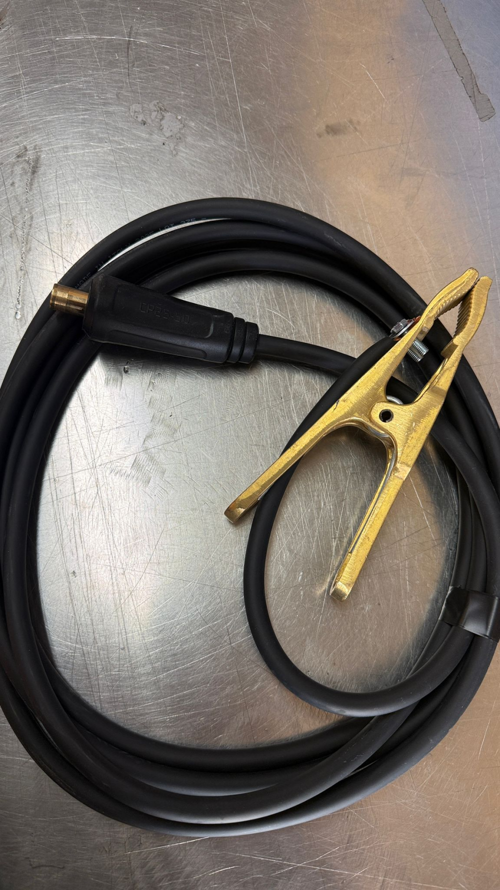 Pinza de Masa con cable 4 M CON CONECTOR DE 35 MM