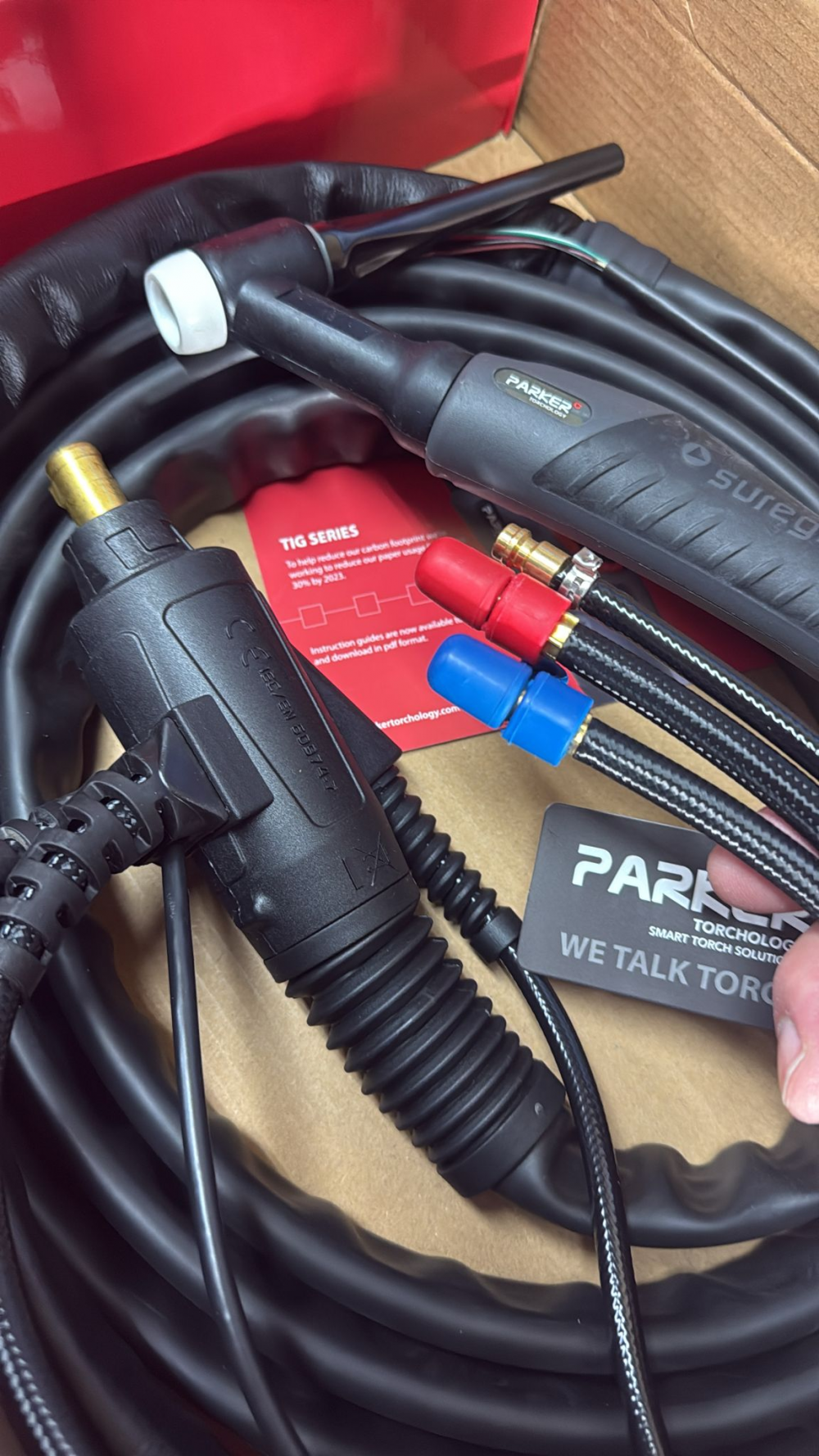 Antorcha TIG SR18 PARKER Refrigerada por Agua 4m