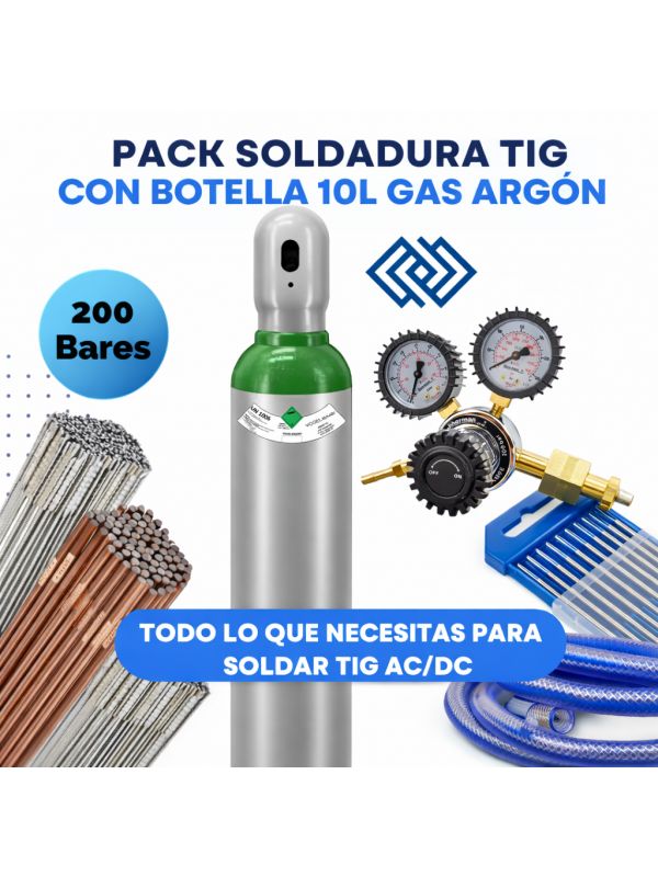 PACK AHORRO SOLDADURA TIG 10L – EQUIPO COMPLETO LISTO PARA USAR