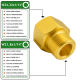Adaptador Reducción de W24.32x1/14" - W21.8x1/14"