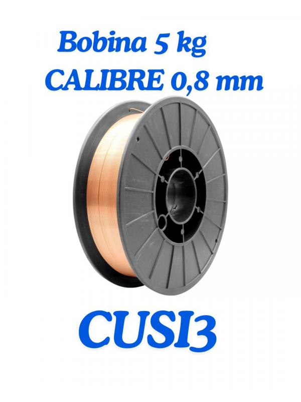 BOBINA DE HILO CuSi3 0,8 mm (5 kg) SAFRA
