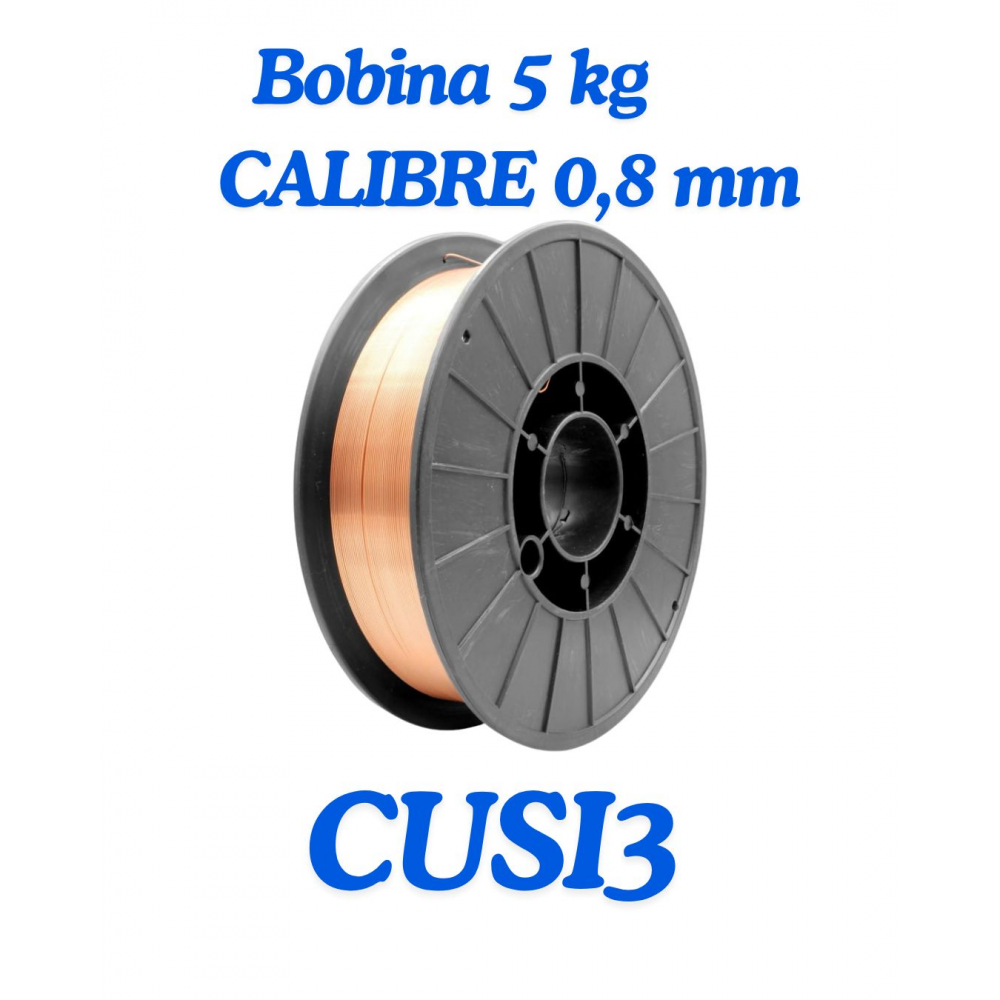 BOBINA DE HILO CuSi3 0,8 mm (5 kg)