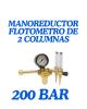 MANOREDUCTOR FLOTOMETRO DE 2 COLUMNAS PROFESIONAL 200 BARES