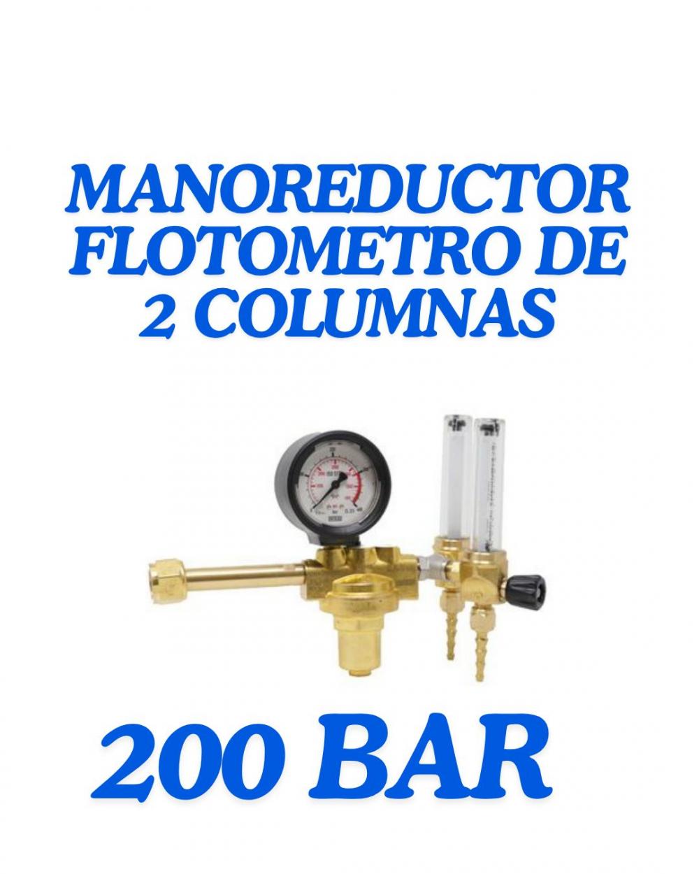 MANOREDUCTOR FLOTOMETRO DE 2 COLUMNAS PROFESIONAL 200 BARES