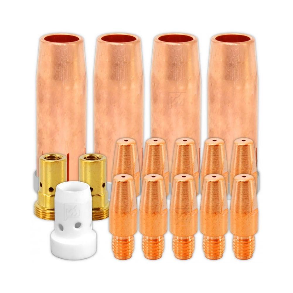 KIT DE RECAMBIOS PARA ANTORCHA DE SOLDADURA MIG MB501 - 17 PIEZAS