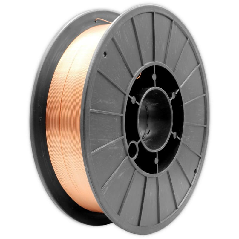 -Bobina de hilo ER70S-6 1,0 mm (5 kg) para soldadura MIG MAG