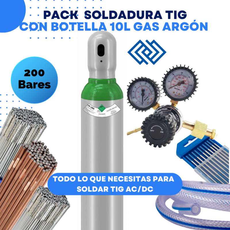 PACK AHORRO SOLDADURA TIG DC 10L – EQUIPO COMPLETO LISTO PARA USAR