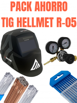Pack ahorro TIG Helmet R-05 Solter – Kit completo soldadura TIG