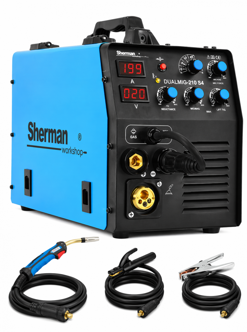Sherman DualMIG 210 S4 – Soldadora MIG/MAG MMA FLUX 200A
