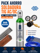Pack ahorro soldadura TIG AC/DC 8L con botella argón