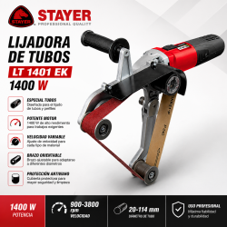 Lijadora de Tubos STAYER LT 1401 EK – Profesional 1400W
