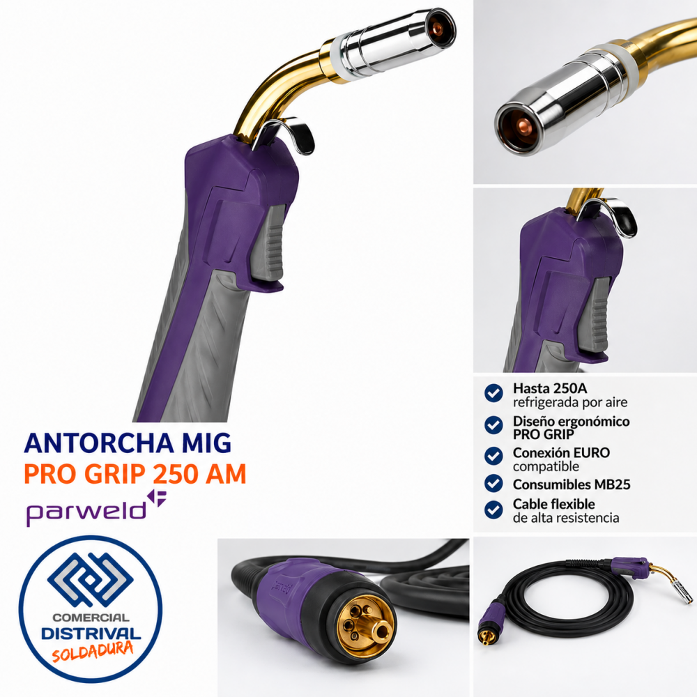 ANTORCHA MIG PRO GRIP 250 AM PARWELD