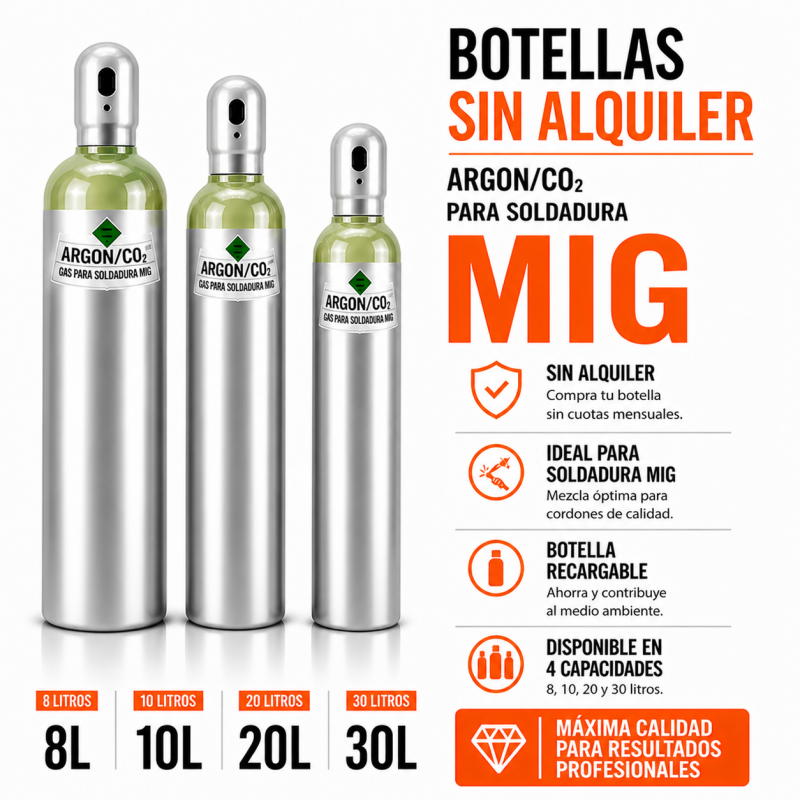 BOTELLAS DE GAS ARGON