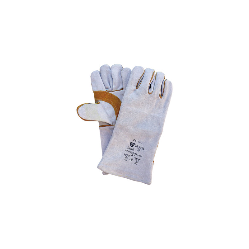 Guantes de soldadura DW-303 W cuero serraje | Protección profesional