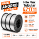 Pack Ahorro 3 Bobinas Hilo Flux Tubular E71T11 5 Kg Soldadura sin gas Calibre a elegir