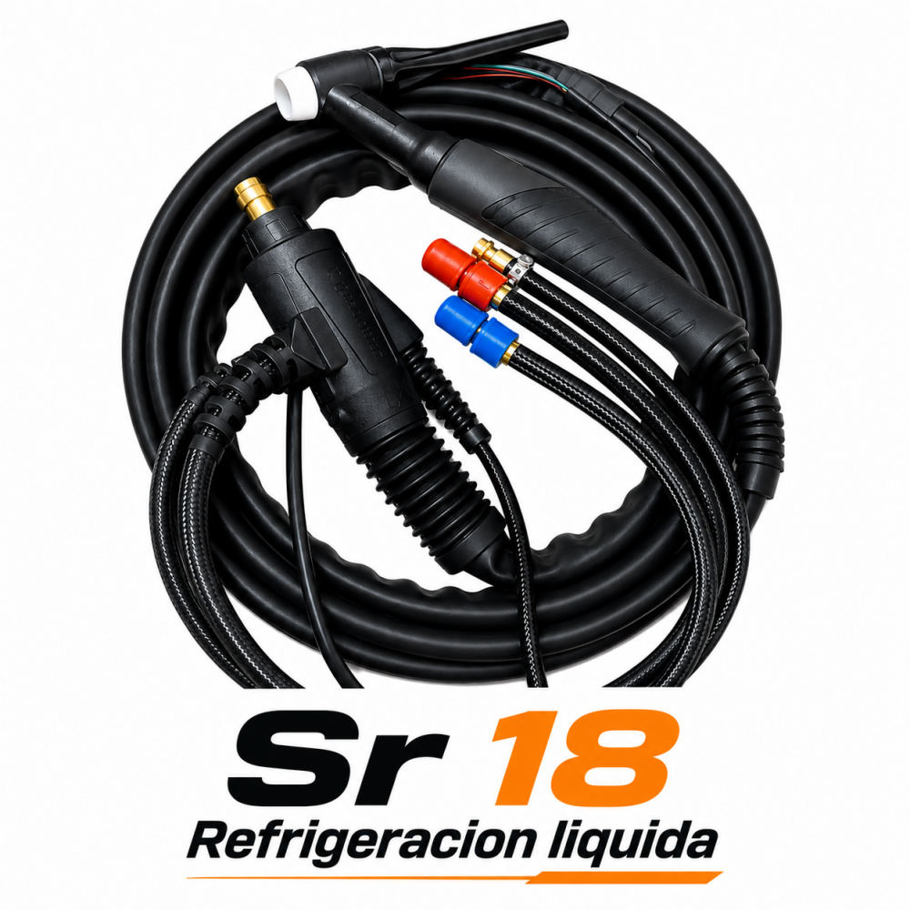 ANTORCHA TIG SR 18 REFRIGERACIÓN LÍQUIDA 8 M