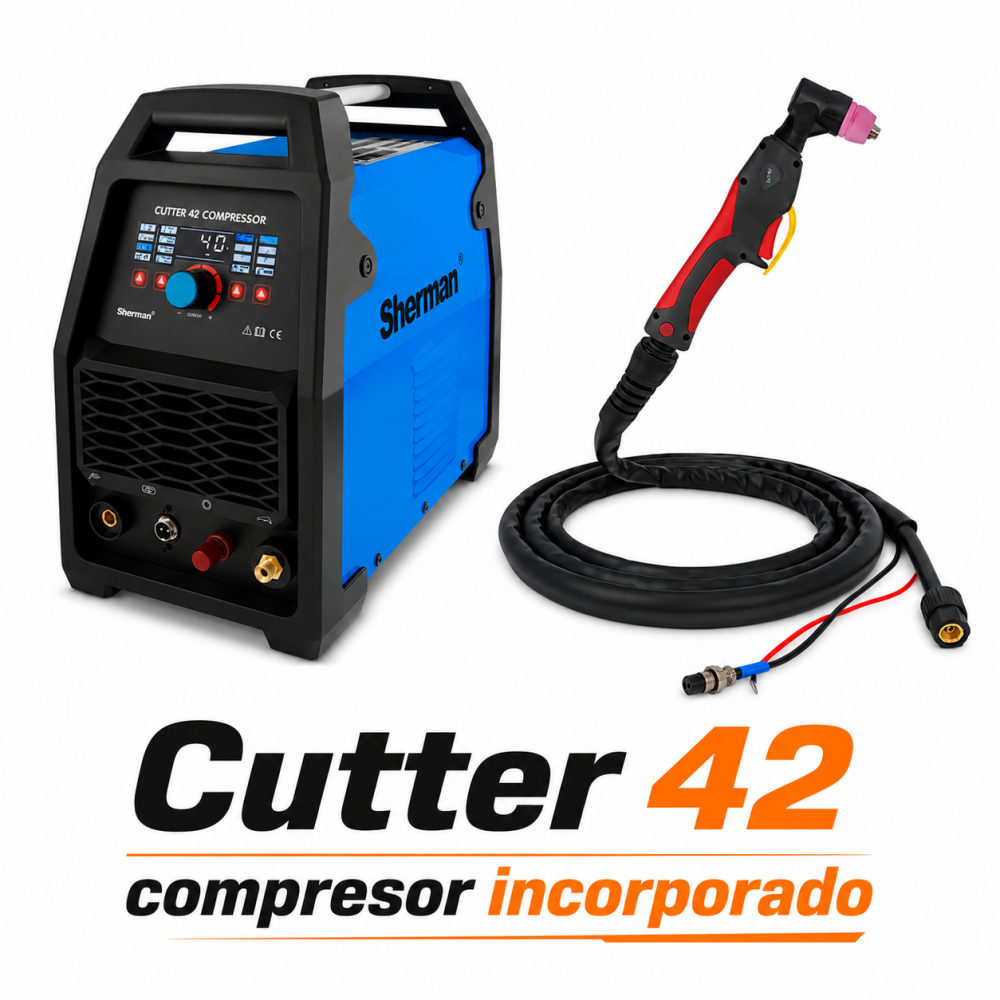Cortador de plasma CUTTER 42 Sherman con compresor