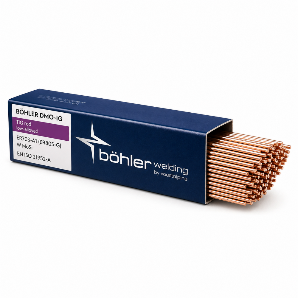 Varilla TIG Böhler DMO-IG (ER70S-A1 / WMoSi) 2,4 mm 1 kg