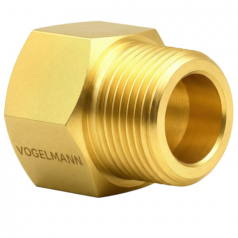 Adaptador Nitrógeno W21,8x1/14" (Rosca hembra) → W24,32x1/14" (Rosca macho)