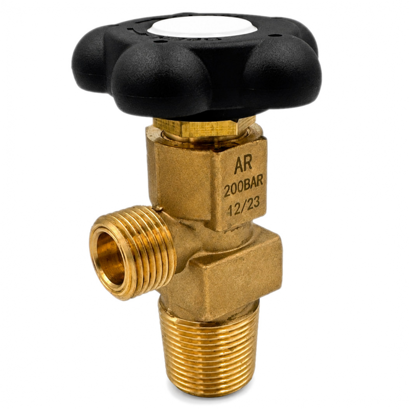 Válvula para botella de Argón / Ar-CO₂ / Helio W21.8x1/14 DIN 477-1