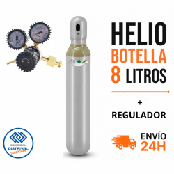 Botella de Helio 8 Litros con Regulador para Soldadura – Sin Alquiler