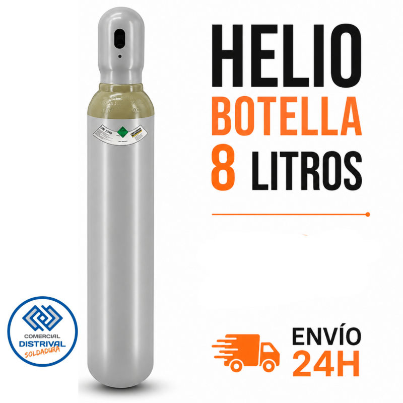 Botella de Helio 8 Litros para Soldadura – Sin Alquiler
