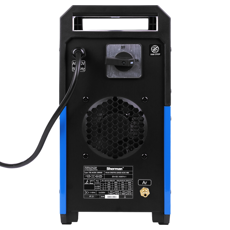 Soldadora inverter Sherman DIGITIG 225GD AC/DC MIX