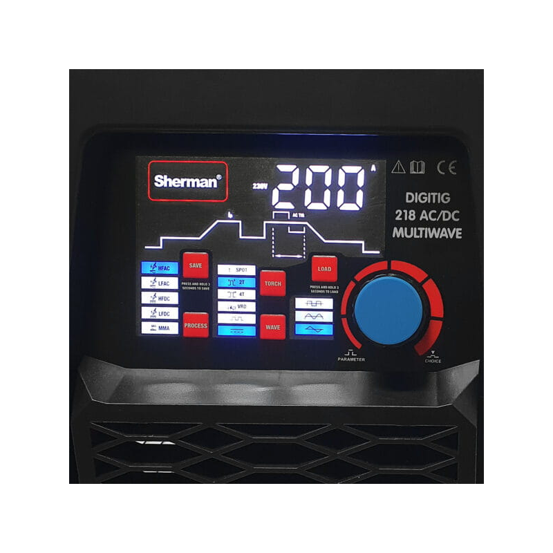 Soldadora TIG DIGITIG 218 AC/DC MULTIWAVE