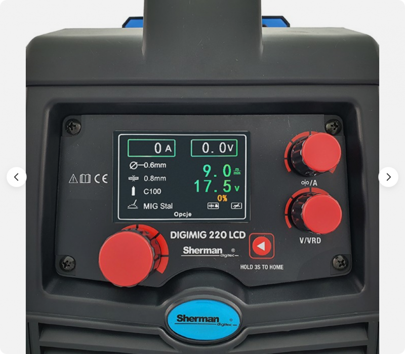 SHERMAN DIGIMIG 220 LCD – Soldadora MIG/MAG Sinérgica 200A