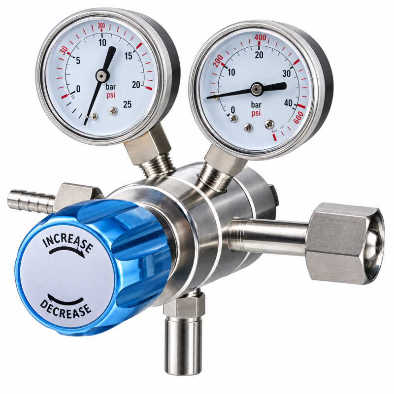 REGULADOR INOX DOBLE ETAPA SUPPLYGAS IS 200/2,5 BAR